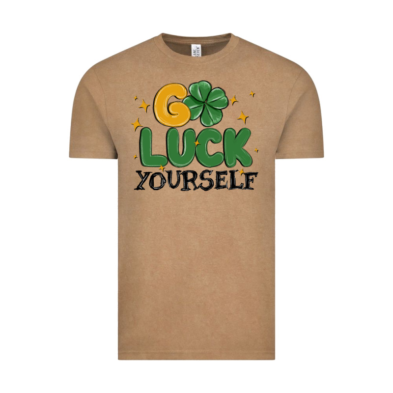 Go Luck Yourself Vintage Tee by MaliasSmallBusiness | Teevron