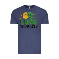 Vintage Denim go luck yourself Vintage Tee - MaliasSmallBusiness