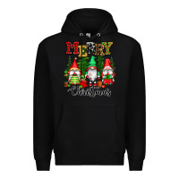 Black merry christmas gnomes Premium Hoodie - CowGirlArtShop