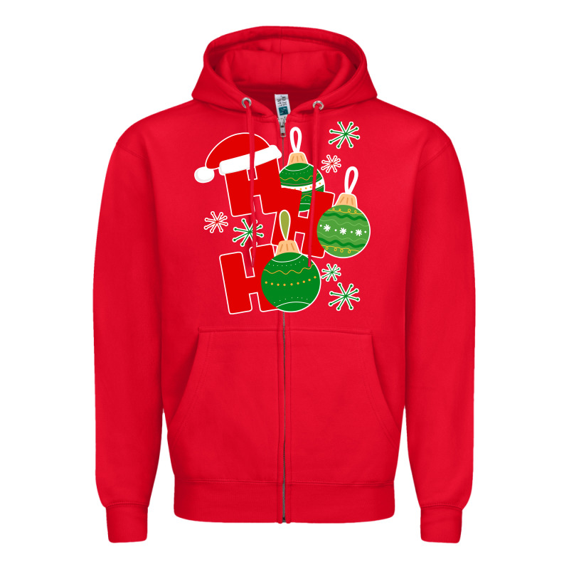 Christmas Ho Ho Ho Zipper Hoodie by Bettercallsaul | Teevron