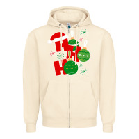 Sandshell Christmas Ho Ho Ho Zipper Hoodie - Bettercallsaul
