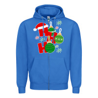True Royal Christmas Ho Ho Ho Zipper Hoodie - Bettercallsaul