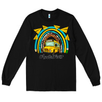 Black bus driver rainbow Long Sleeve Tee - NancyCooperArtShop