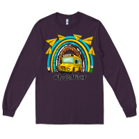 Plum bus driver rainbow Long Sleeve Tee - NancyCooperArtShop
