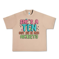 Burro she's a ten but so is her anxiety Urban Heavy Tee - MaliasSmallBusiness