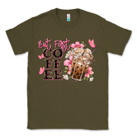 Army Green but first coffee floral Classic Tee - JahusDesignShop