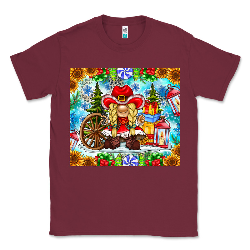 Christmas Cowboy Gnome Classic Tee by CowhideDigitalArt | Teevron