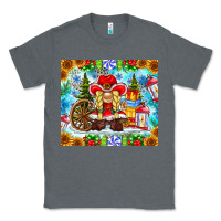 Charcoal Heather Christmas cowboy gnome Classic Tee - CowhideDigitalArt