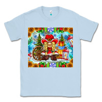 Dusty Blue Christmas cowboy gnome Classic Tee - CowhideDigitalArt