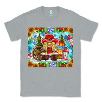 Heather Grey Christmas cowboy gnome Classic Tee - CowhideDigitalArt