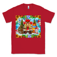 Red Christmas cowboy gnome Classic Tee - CowhideDigitalArt