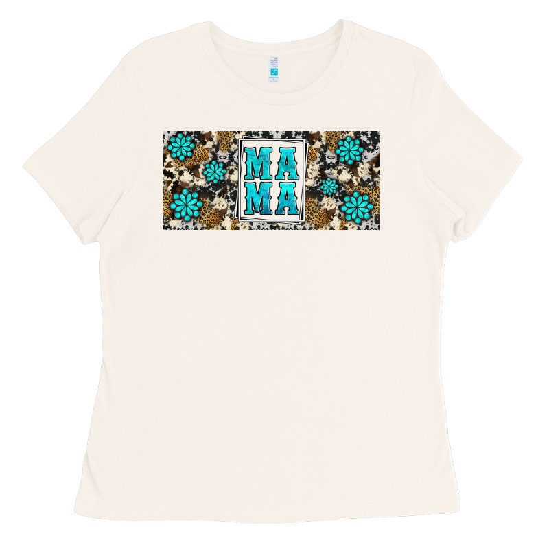 Western Cowhide Mama 16oz Libbey Glass Ladies Tee by HRA Design Shop | Teevron