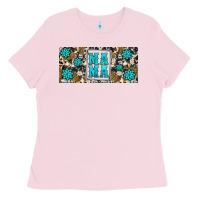 Bubblegum Pink western cowhide mama 16oz libbey glass Ladies Tee - HRA Design Shop