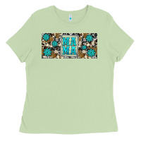 Matcha western cowhide mama 16oz libbey glass Ladies Tee - HRA Design Shop