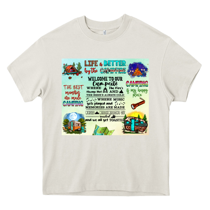 Life Is Better By The Campfire Heavy Core Tee by JahusDesignShop | Teevron