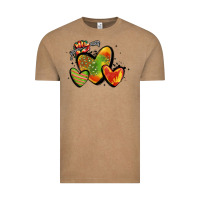 Vintage Coffee juneteenth hearts Vintage Tee - MaliasSmallBusiness
