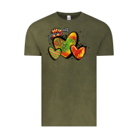 Vintage Olive juneteenth hearts Vintage Tee - MaliasSmallBusiness