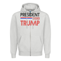 Dove Grey President 2020 Trump Zipper Hoodie - Bettercallsaul