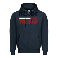Navy President 2020 Trump Zipper Hoodie - Bettercallsaul