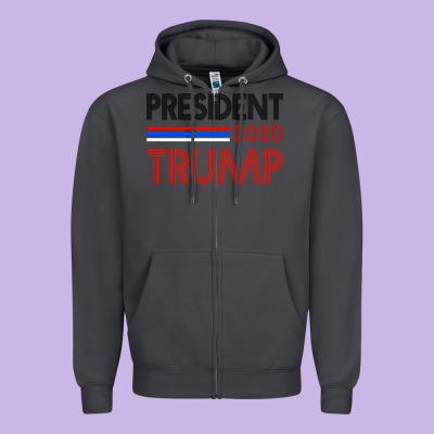 President 2020 Trump Zipper Hoodie Designed By Bettercallsaul