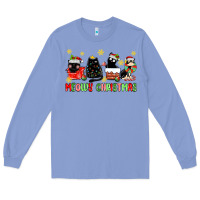 Colony Blue meowy christmas cats Long Sleeve Tee - MaliasSmallBusiness