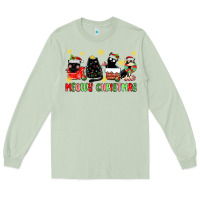 Matcha meowy christmas cats Long Sleeve Tee - MaliasSmallBusiness