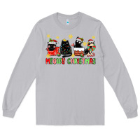Moon Dust meowy christmas cats Long Sleeve Tee - MaliasSmallBusiness