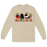 Meowy Christmas Cats Long Sleeve Tee | Teevron