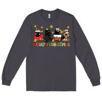 Smoke meowy christmas cats Long Sleeve Tee - MaliasSmallBusiness