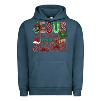 Pigment Midnight Navy jesus is the reason for the season christmas bbs Urban Hoodie - BundleAndBundleShop