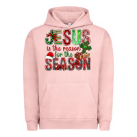 Pigment Salmon jesus is the reason for the season christmas bbs Urban Hoodie - BundleAndBundleShop