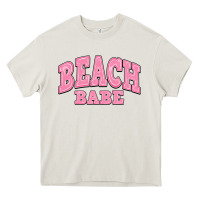 Cream beach babe Heavy Core Tee - JahusDesignShop