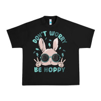 Black don't worry be hoppy Urban Heavy Tee - MaliasSmallBusiness