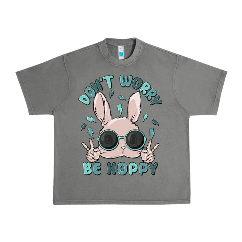 Don't Worry Be Hoppy Urban Heavy Tee by MaliasSmallBusiness | Teevron