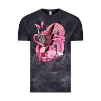 Cloud Black pink vibes Vintage Tee - MaliasSmallBusiness