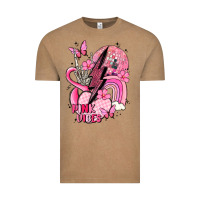 Vintage Coffee pink vibes Vintage Tee - MaliasSmallBusiness