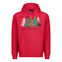 Cardinal christmas trees Premium Hoodie - CowGirlArtShop