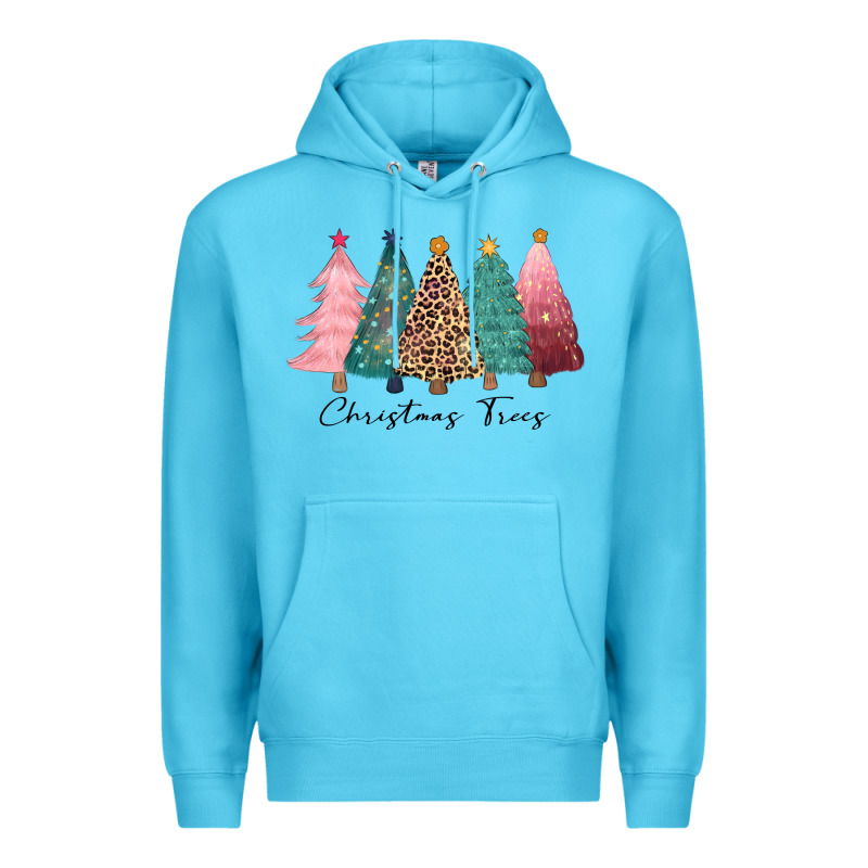 Christmas Trees Premium Hoodie by CowGirlArtShop | Teevron