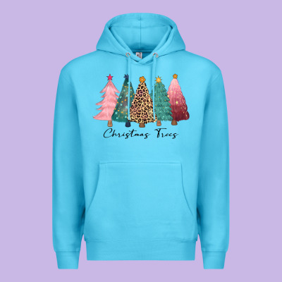 Christmas Trees Premium Hoodie Designed By Cowgirlartshop