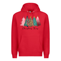 Red christmas trees Premium Hoodie - CowGirlArtShop