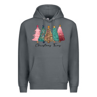 Rock christmas trees Premium Hoodie - CowGirlArtShop
