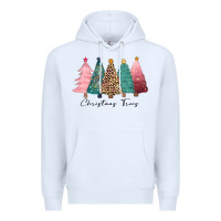 White christmas trees Premium Hoodie - CowGirlArtShop