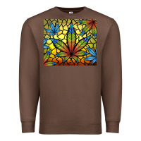 Chestnut stained glass weed Premium Sweatshirt - TumblerDesignByShophia