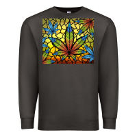 Smoke stained glass weed Premium Sweatshirt - TumblerDesignByShophia