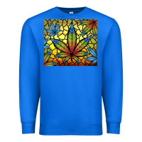 True Royal stained glass weed Premium Sweatshirt - TumblerDesignByShophia