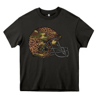 Asphalt American football helmet Heavy Core Tee - BarkalooDesign