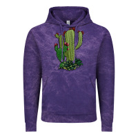 Cloud Purple cactus Vintage Hoodie - Jasminsmagicworld