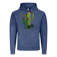 Vintage Denim cactus Vintage Hoodie - Jasminsmagicworld