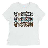 White western western western Ladies Tee - CowhideDigitalArt