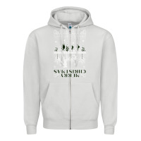 Dove Grey Merry Christmas Zipper Hoodie - Bettercallsaul